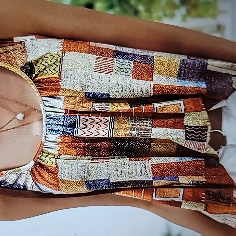 #17 Patchwork Tank Top. NWOT
